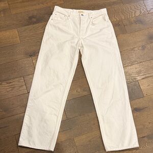 GRLFRND The Bella Cream Denim- low rise boyfriend Size 27